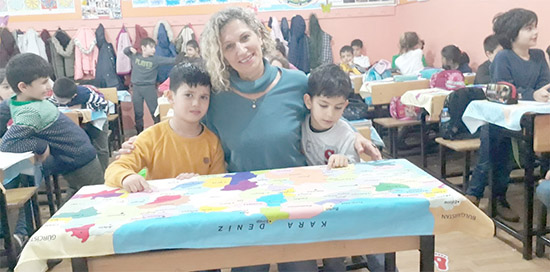 Haritadan sıra örtüsü yaptı 