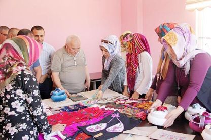 Telkari kursiyerleri ürünlerini sergiledi