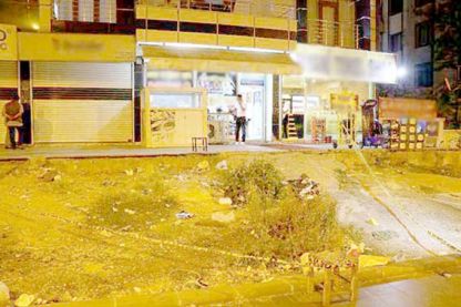 Kafe önünde vuruldu!