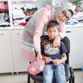 Kelebek çocukların yüzü bayramda da güldü  