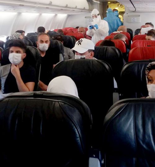 Uçakta vaka paniği