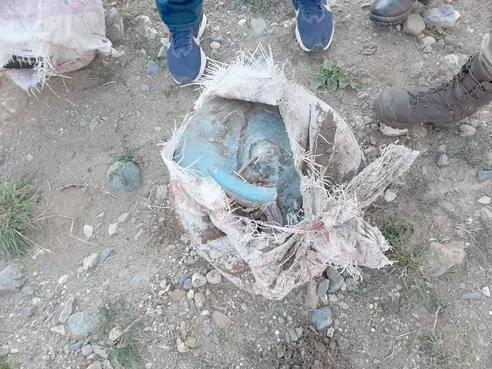 Van’da EYP ile tuzaklanmış büyük mutfak tüpü ele geçirildi