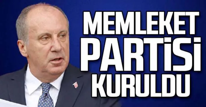 Memleket Partisi kuruldu