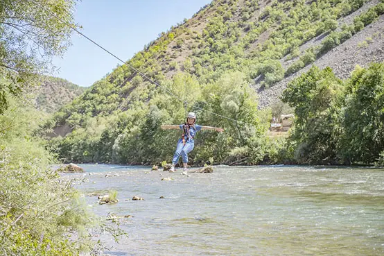 Zipline adrenalin tutkunları için!