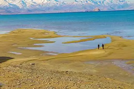 Van Gölü'ndeki çekilme fotoğraflarda