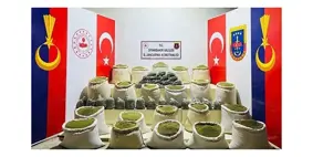 Lice kırsalında 542 kilogram esrar ele geçirildi