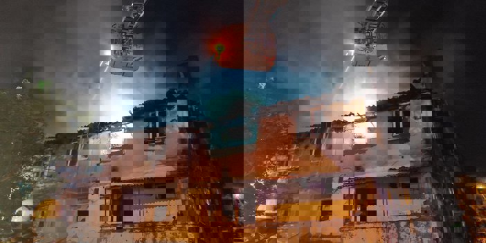 Ataşehir'de yangın çıkan binada hasar oluştu