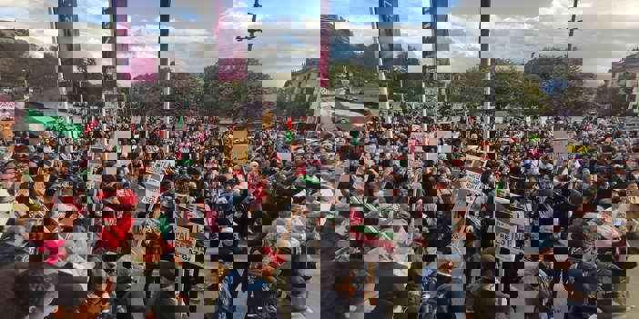 İsviçre'de Filistin'e destek gösterileri düzenlendi