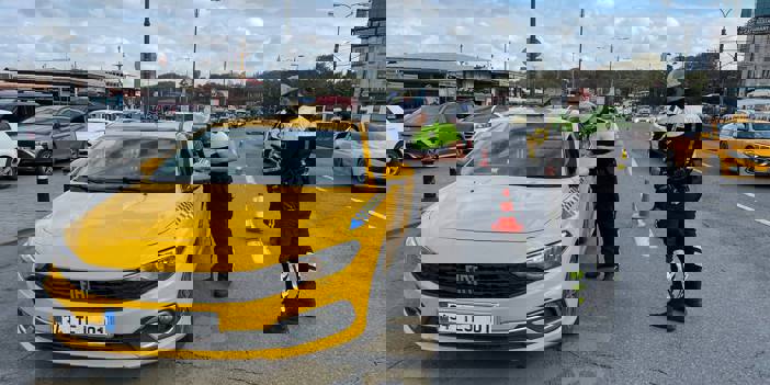 Fatih'te taksicilere ceza kesildi