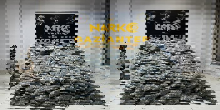 Gaziantep'te yaklaşık 180 kilogram uyuşturucu ele geçirildi