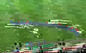 Gazze’deki İsrail terörüne maçta pankartlı tepki