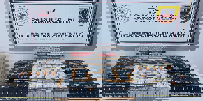 Samsun'da kaçak sigara operasyonlarında 2 gözaltı