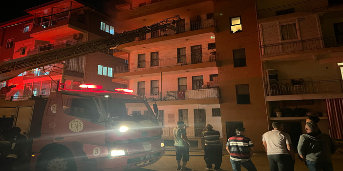 Alanya'da evde çıkan yangın hasara neden oldu