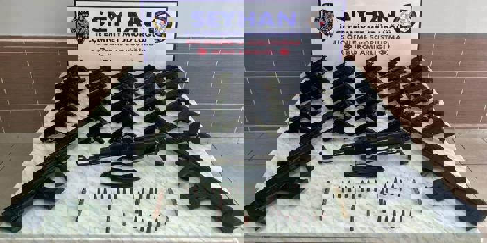 Ruhsatsız 55 silah ele geçirildi