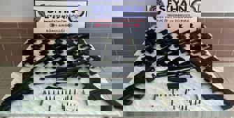 Ruhsatsız 55 silah ele geçirildi