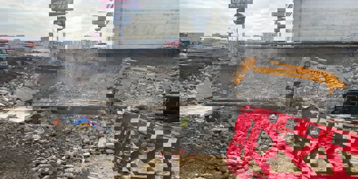 Ankara'da açık otopark çöktü