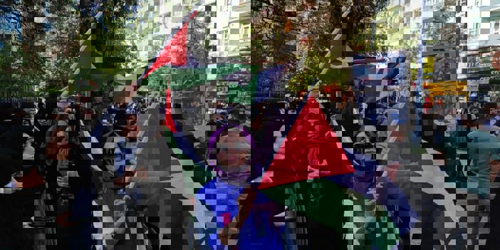 Batman, Bingöl ve Siirt'te Filistinlilere destek gösterileri yapıldı