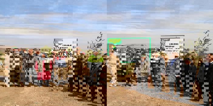 Gümüşhane'de örtü yangınında ölen kişinin anısına hatıra ormanı oluşturuldu