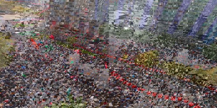 Batman'da HÜDA PAR'dan Filistin'e destek mitingi