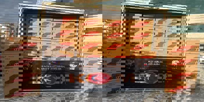 Elazığ'da 1 milyon 505 bin 600 makaron ele geçirildi