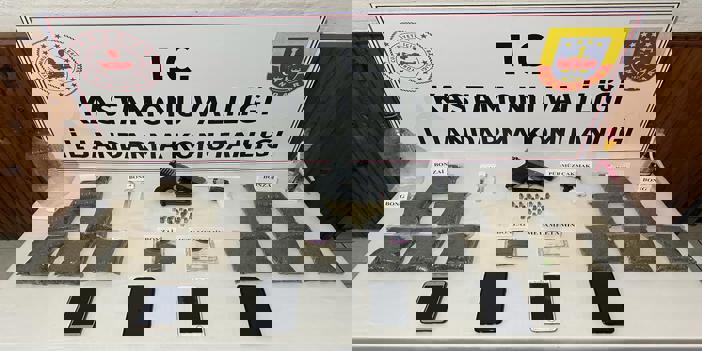 Kastamonu'da uyuşturucu operasyonunda yakalanan 3 zanlı tutuklandı