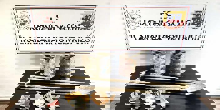 Karabük'te kaçak kazı yapan 4 kişi suçüstü yakalandı