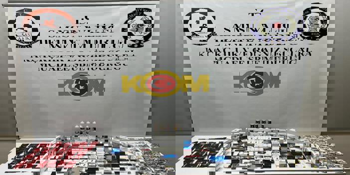 Samsun'da tütün ve sigara kaçakçılığı operasyonunda bir zanlı yakalandı