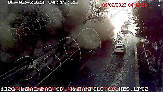 Depremin yıkımları KGYS kamerasında!