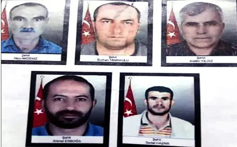 Beş köylüyü öldürmüştü