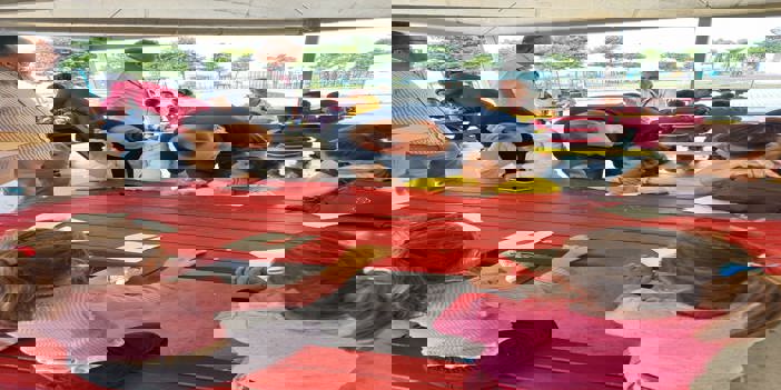 Mevsimlik işçilerin çocukları etkinliklerle eğlenceli vakit geçiriyor