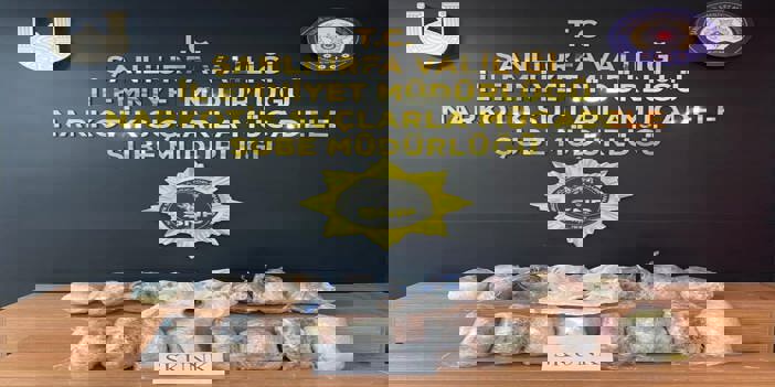 Şanlıurfa'da 8 kilo 800 gram sentetik uyuşturucu ele geçirildi