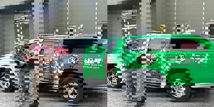 Hakkari'de yaralı dağ keçisi yavrusu tedaviye alındı