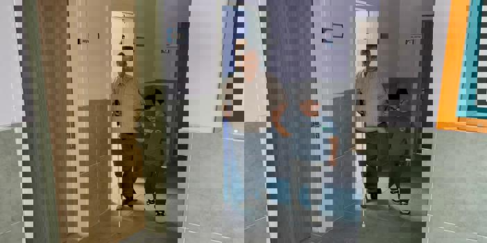 Isparta'da görme engelli halterci 47 yaşında öğretmen oldu