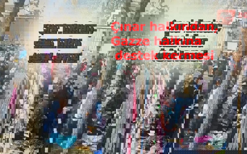 Çınar halkından Gazze kermesi 