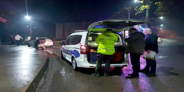 Karabük'te motosiklet ile otomobilin çarpışması sonucu 1 kişi yaralandı