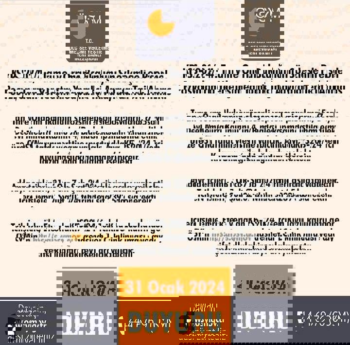 Tarım ve Orman Bakanlığı'na Personel alım kılavuzu yayımladı