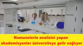 Numunelerin analizini yapan akademisyenler üniversiteye gelir sağlıyor