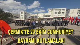 Çermik'te 29 Ekim Cumhuriyet Bayramı kutlamaları