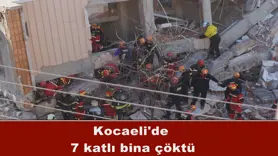 Kocaeli'de 7 katlı bina çöktü