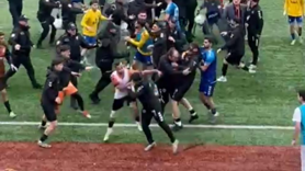 Futbol sahası ringe döndü