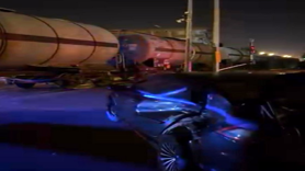 Diyarbakır'da tren otomobile çarptı