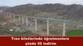 Tren biletlerinde öğretmenlere  yüzde 50 indirim