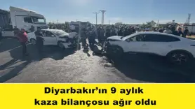 Diyarbakır’ın 9 aylık  kaza bilançosu ağır oldu