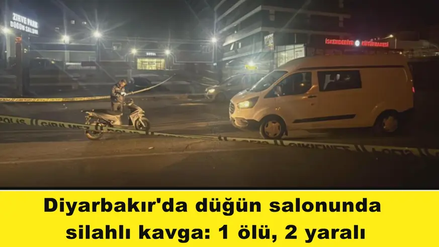 Düğün salonunda  silahlı kavga