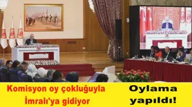 Komisyon oy çokluğuyla  İmralı'ya gidiyor