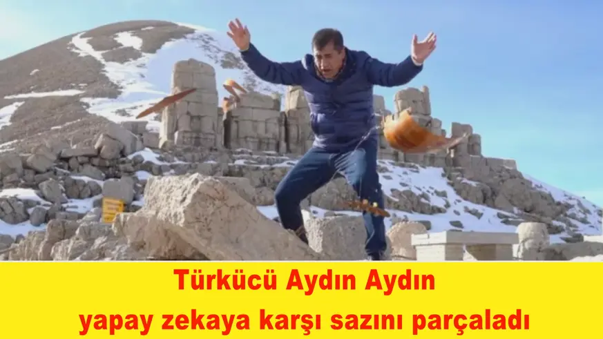 Yapay zekaya karşı sazını parçaladı