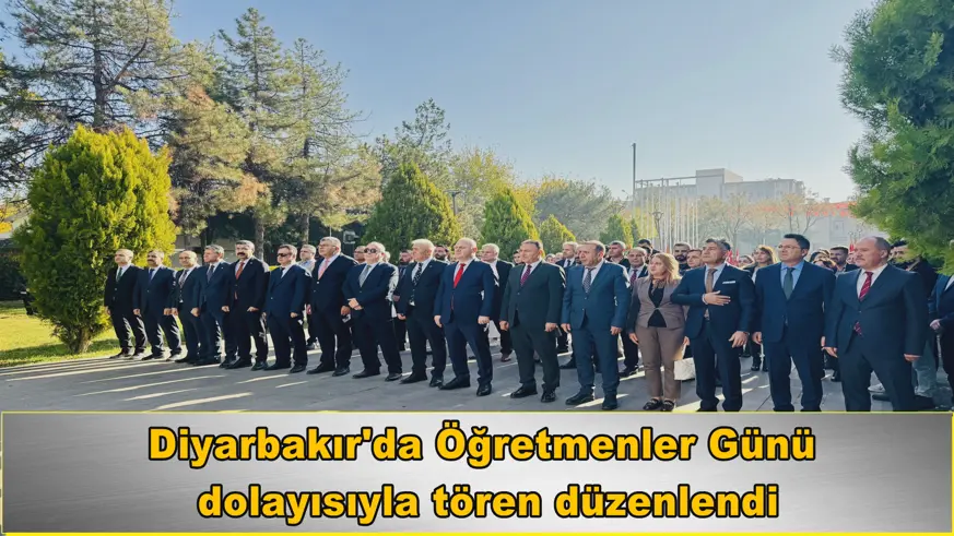 Diyarbakır'da Öğretmenler Günü  dolayısıyla tören düzenlendi