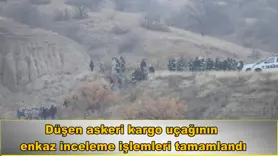 Düşen askeri kargo uçağının  enkaz inceleme işlemleri tamamlandı