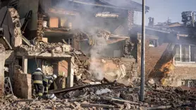 Erzurum'da iki katlı evde patlama meydana geldi