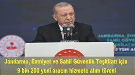 9 bin 200 yeni aracın hizmete alım töreni
